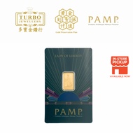 TURBO [2.5GM] PAMP Lady of Liberty Gold Bar 9999Gold