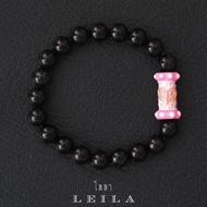 Leila Amulets ตะกรุด หล่อ นะอกแตก รุ่นแรก Baby Leila Collection 03 (พร้อมกำไลหินฟรีตามรูป)