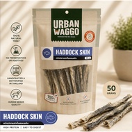 Dried Haddog Fish Skin Natural From Norway Haddock Dog Treats Dental Urban Waggo Cat