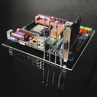 Vỏ Máy Tính Acrylic Tấm Đơn Trong Suốt Khung Mở ITX/ATX/MATX Main Board DIY Sửa Đổi Tháp Máy Tính