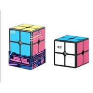 Cube 2x2 Blackbase & 3x3 Mirror Cube Qiyi Fluorescent Sticker Series