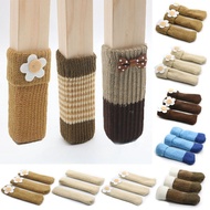 24Pcs/lot Chair Leg Socks Cloth Floor Protection Knitting Wool Socks Anti-slip Table Socks Table Leg