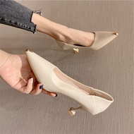 2025年新款高跟鞋女新单鞋细跟尖头鞋