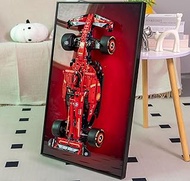 iCUANUTY Display Wall Frame for Lego Technic Ferrari SF-24 F1 Model Car Kit, Unique Decorative Metal