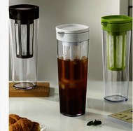日本暢銷 - 冷萃咖啡壺 冷泡果茶壺 冰萃果汁冰滴壺冷萃杯 1100ML 棕色