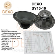 Speaker Komponen 15 Inch Dexo Sy15-10 Coil 3 Inch 400 Watt !! Sale