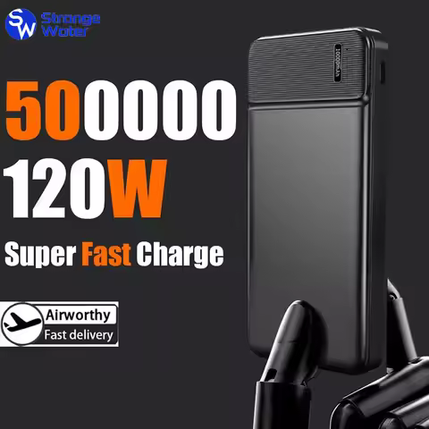 50000mAh PowerBank 120W Super Fast Chargeing External Battery PowerBank High Capacity Power Bank For