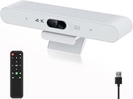 4K Webcam, Ultra 4K HD Conference Room Camera with Speaker and Microphone, Noise-Reduction, Auto Lig