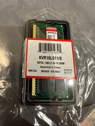 金士頓DDR3-1600 8 G低電壓 KVR16LS11/8