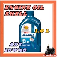 READY STOCK Shell ADVANCE 10W-40 AX7 ENGINE OIL MINYAK HITAM MOTOR MOTORCYCLE LC135 Y15 Y16 Y125 RS150 EX5