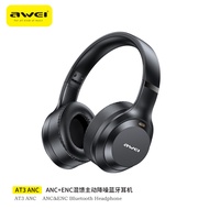 Awei ANC ENC giảm tiếng ồn chủ động Tai nghe bluetooth 40Mm Lớn Điều Khiển Đơn Vị Tai nghe không dây