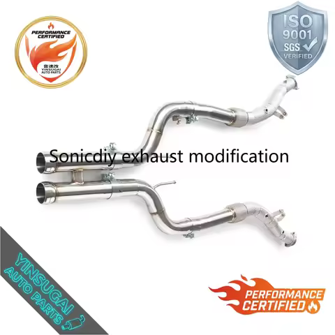 Cuski High Performance Insulated Mid Pipe For Mercedes S63 AMG W222 5.5T 2015-2020 SS304
