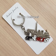 GANTUNGAN Paris keychain souvenir keychain eiffel tower france arc de triomphe france