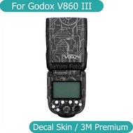 2024V860 III Decal Skin Vinyl Wrap Film Flash Sticker Coat For Godox V860III V860IIIC V860IIIN V860I