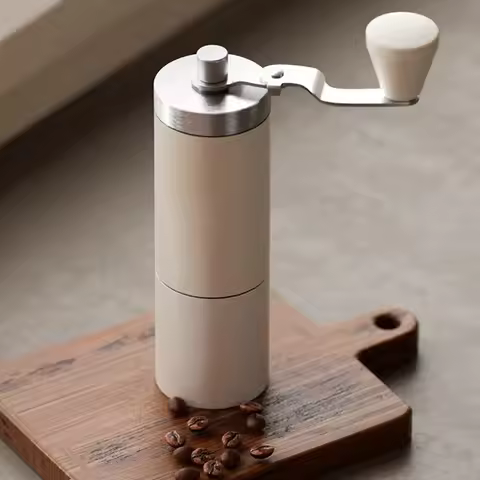 Hand-cranked coffee grinder, stainless steel portable coffee machine, hand-cranked grinder, coffee b