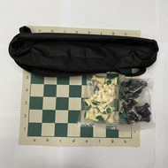 65/75/95mm Resin Chess Pieces With Bag Chess Board Chess Set Games Medieval Chesses Set Bag 34cm/42cm/51cm Chessboard Board Game Gift