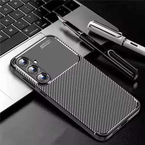 For Samsung Galaxy A55 Case Samsung A14 A24 A34 A54 A05s A05 A35 A55 5G Cover Shockproof Matte Carbo