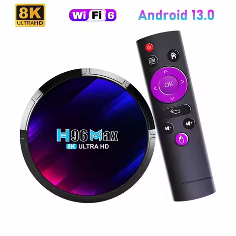 NEW H96 MAX Android 13 Smart TV Box RK3528 Quad Core 4G 64GB 32GB 4K 8K Wifi6 2.4G&5G BT5.0 AV1 3D M