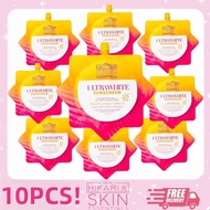 10PCS HIKARI Ultra White Sunscreen SPF50 PA++++ Lightweight Fast-Absorbing Sunblock for Face & Body 