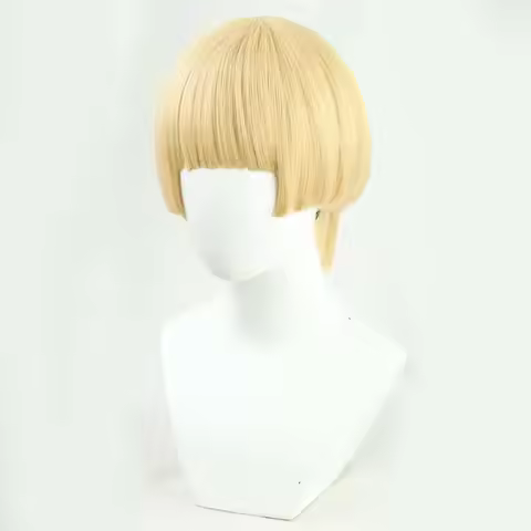 ABC123Attack on Titan Elaina Cosplay Synthetic Short Straight Wig Anime Coser Cute Girl Heat Resista