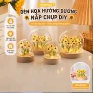 (TYPE 1) DIY sunflower night light with glass lid DIY meaningful gift for lover