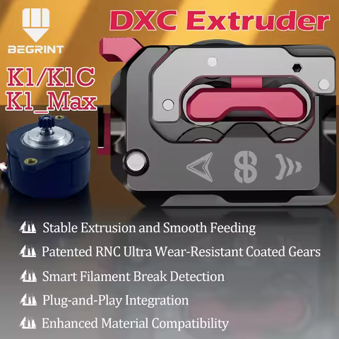 Phaetus NEW DXC Extruder For Creality K1C Helical Gears Dual-drive System Standard Version Creality 