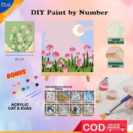 (clai) DIY Paint By Number Nature series canvas painting Number canvas paint digital aesthetic paint