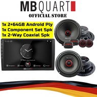 MB Quart Package 2+64GB Android Player Component Set Speaker 2 Way Coaxial 6.5" Speaker