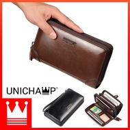 Unichamp Dompet Lelaki Panjang Long Wallet Men Beg Duit Lelaki Beg Tangan Lelaki Wallet  Dompet Bag MC532 WAB