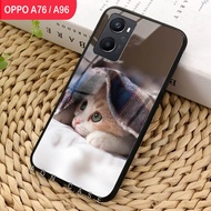 OPPO A76 / A96 - SoftCase Glass Kaca - [ A48 ] - Pelindung Handphone Hp OPPO A76 / A96 - Casing Hp OPPO A76 / A96 - Case Handphone - Bisa Bayar Di Tempat - COD!!