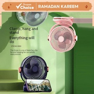 Portable 50000mah Clip Desk Fan,Motor Turbo Mini Fan Rechargeable with Strong Quiet Cooling Effect f