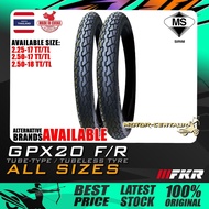 TAYAR MOTORSIKAL FKR GPX20 F/R TYRE 2.25-17, 2.50-17, 2.50-18, 225-17, 250-17, 250-18 (BUNGA SOTONG 