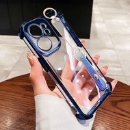 YBD Phone Case For OPPO Reno 13 Pro Reno 13F Clear Caing Parkling Pink Love Bracelet and Portable Wr