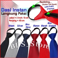 Instant tie ready to wear Zipper/ medium Zipper 3 inches (8cm)
