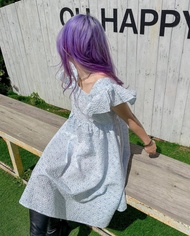 Blue Daisy Babydoll - Đầm babydoll hoa dập nổi Remmus cho nữ