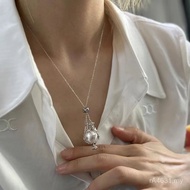 Flashing Diamond Long Titanium Steel Mesh Pocket Non-Fading Female Pendant Water Drop Light Luxury C