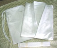 濟武:單層漂白柔道服(台灣製造:120~189CM)-製造商直銷歡迎團購