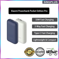 【SG LOCAL SELLER】 Xiaomi Power Bank 10000mAh PB1030ZM 33W Pocket Version Pro Mini Powerbank 10000 External Battery