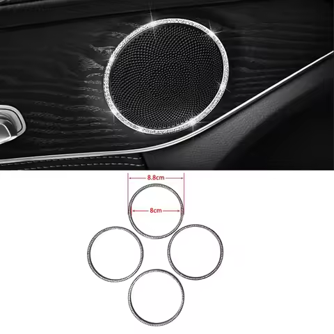 For Mercedes Benz C W205 C180 C200 C220 Inner Door Speaker Audio Ring Cover Sound Frame Refit Crysta