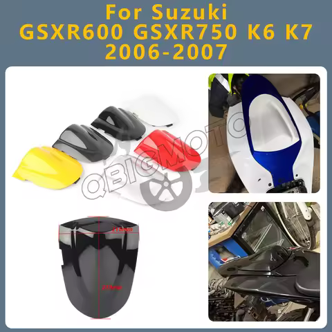 GSXR600 GSXR750 2007 2006 Motorcycle Rear Passenger Cowl Solo Seat Cover Cowl Fairing For Suzuki GSX