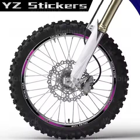 Mot/orcycle Wheel Sticker Decal Reflective Rim Stripe Tape Hub Accessories For YZ 125 125X 250 250X 