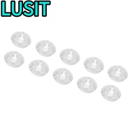 LUSIT 10Pcs ​Guitar Pedal Cap​, ​Mushroom Style​ Transparent​ ​Footswitch Topper, Foot Nail Cap​ ​Pe