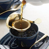 日本【SALUS 佐藤金屬】Tomiwoody 旋轉式濾茶器 - 金/銀