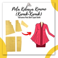 [KANAK-KANAK] POLA KEBAYA KIMONO SKIRT LIPAT BATIK AWIE MANIK