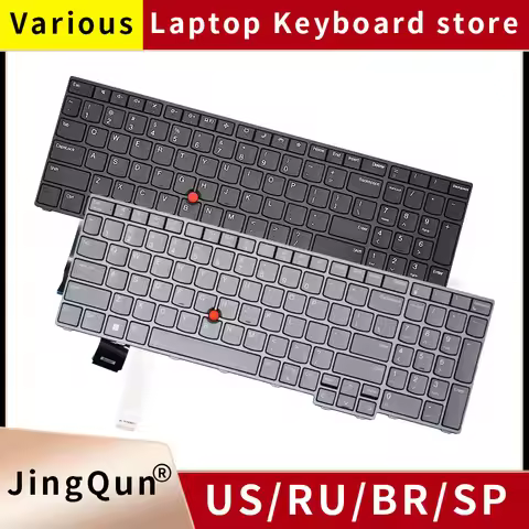 New Backlit US/RU Keyboard For Lenovo Thinkpad T16 P16S Gen2 P16V Gen1 L15 GEN3 Gen4 PK132D63B09 SN2