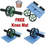 Double Wheel AB Roller 6 Packs Abs Exercise...[Free Knee Mat]