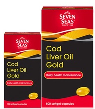 Seven Seas Cod Liver Oil Gold 500s +100s