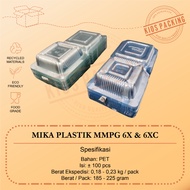 MMPG 6X Plastic Mica | 6XC @100pcs | Mika Cake Food Size 6X | 6XC @100pcs