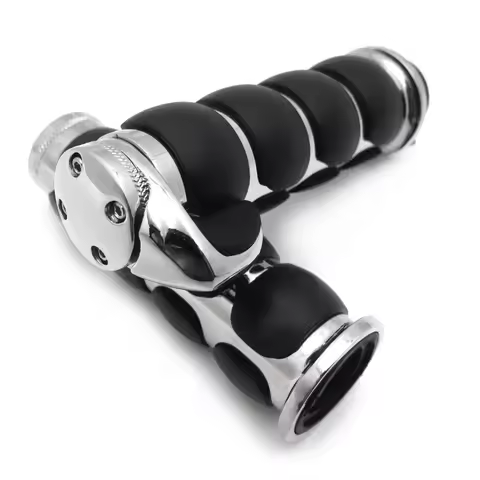 Motorcycle Rubber Hand Grips 25mm For Harley Davidson Softail Fat Boy FLSTF/ Honda Shadow 600 VLX DL