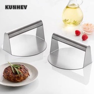 KUNHEV Stainless Steel Grill Press, Stainless Steel No Rust Smash Burger Press, Steak Burger Round B